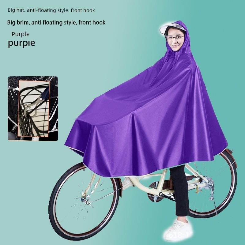 Extra Large and Thickened Bicycle-Specific Rain Poncho, Made of High-Quality and Durable Oxford Cloth, Suitable for Middle School Students, Raincoat