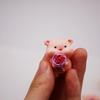 Animal Fridge Magnets, Glrovazas 12Pcs Locker Magnets, Funny Magnets,Magnets Refrigerator, Resin Pig Decorative Magnets for Classroom Kitchen Office