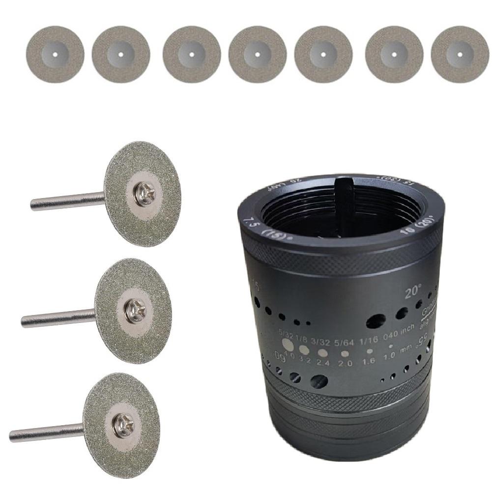 Electrode Sharpener Grinder Head TIG Welding Tool Holes Grinding Wheels 40mm Grinding Disc W/rod
