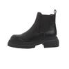 Inner heightening leather Martin boots women's autumn and winter velvet British style Chelsea short boots washed leather platform boots