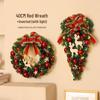 Décoration de Noël en rotin: Couronne, Guirlande, Ornements d'Arbre et Décorations de Porte
