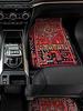 Turkish Persian Style Carpet Car Floor Mats European Ethnic Boho Car Floor Mats Pad 4Pcs Front And Rear Mats Set Car Accessories