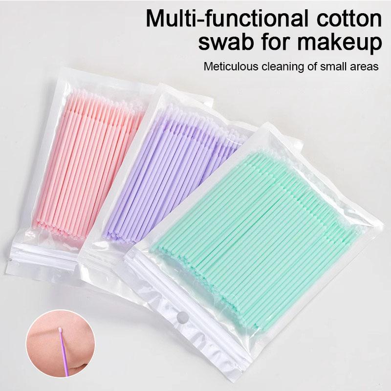 New 50/100pcs Eyelash Brushes Eyelash Extensions Spoolie Brush Eyebrow Comb Microbrush for Eyelashes HZS25