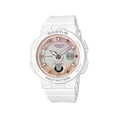 Orologio [Casio] Baby-G BEACH TRAVELER SERIES Donna Impermeabile Bianco Rosa BGA-250-7A2