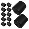 20Pcs Round Soft Rubber Chair Leg Caps Non-Slip Furniture Feet Covers Black 22Mm Floor Protectors Hardwood Patio Chair Feet Caps