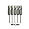 5pcs Screwdriver Bits Cross Screwdriver Bits Magnetic Bits