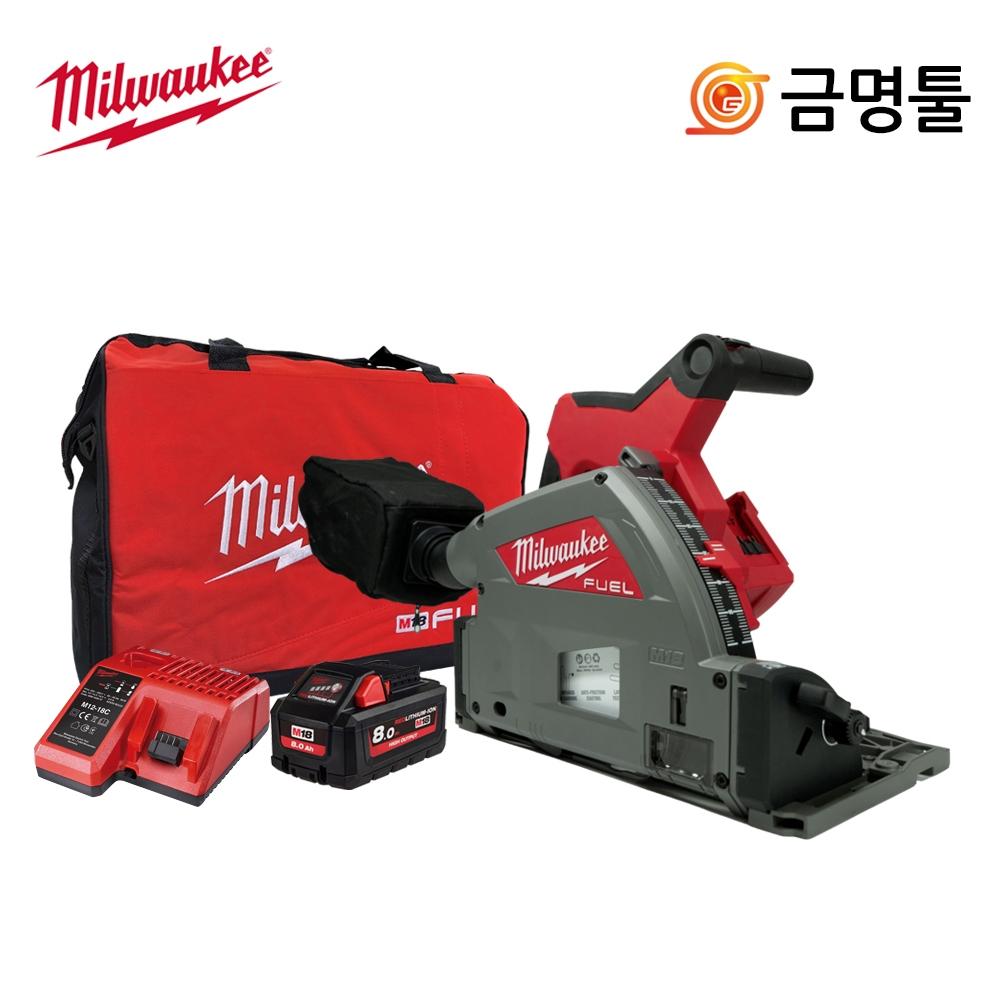 

Аккумуляторная погружная пила Milwaukee M18 FPS55 801B 18 В 8,0 Ач, 1 упаковка, 6,5-дюймовое лезвие с двигателем BL в комплекте