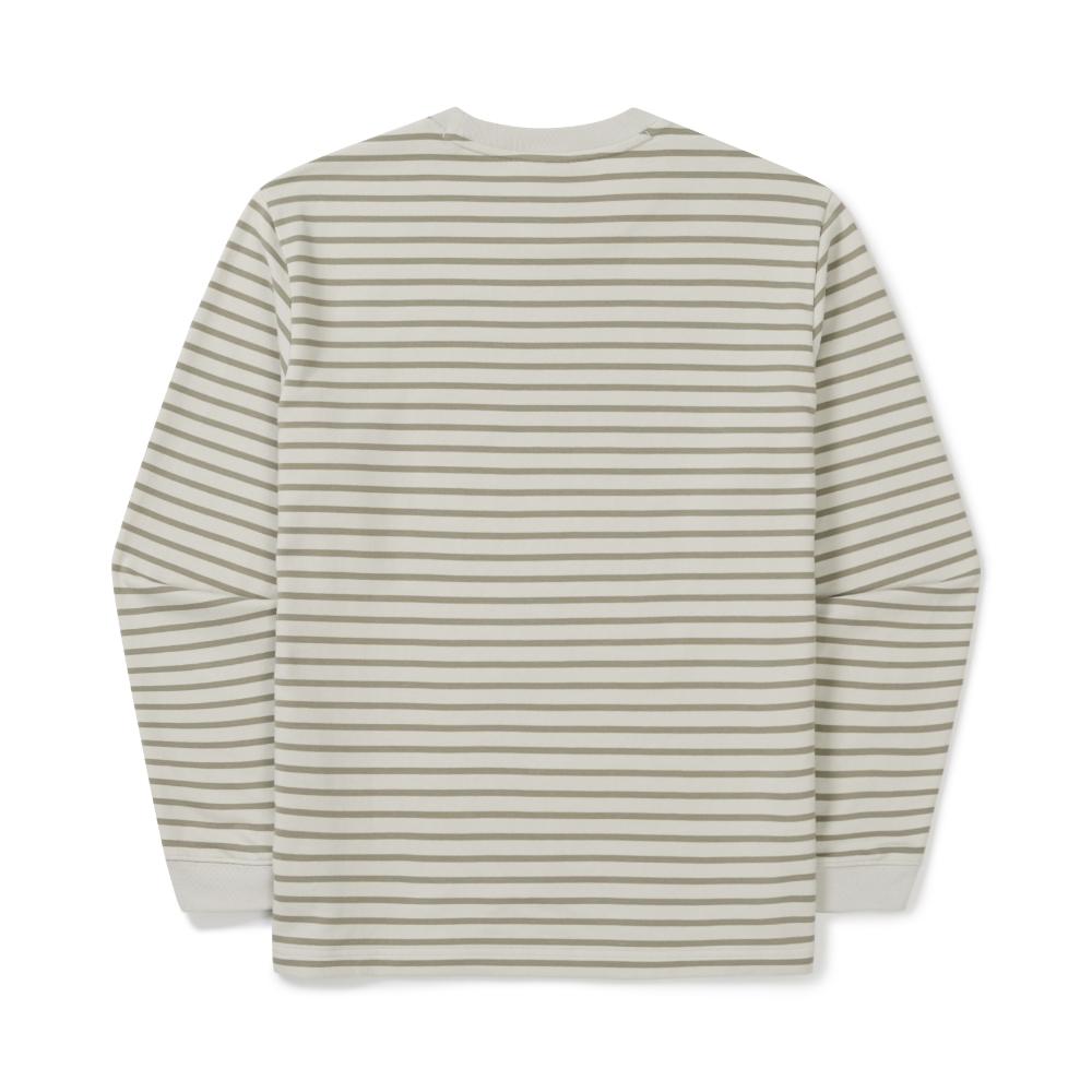 [Snowpeak] Stripe Long Sleeve T-shirt Olive (S25FMFTL12)