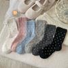 New Product Bubble Sweet Girl Point In The Wild East Gate Wave Pile Socks Wool Socks Children Tube