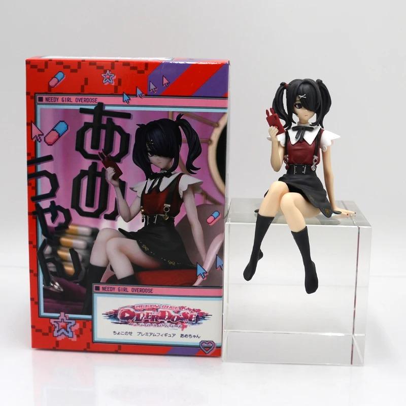 Chokonose Figura, PVC Anime Modelo Toy, Luminous Ornamento Presente, NEEDY GIRL OVERDOSE, Em estoque