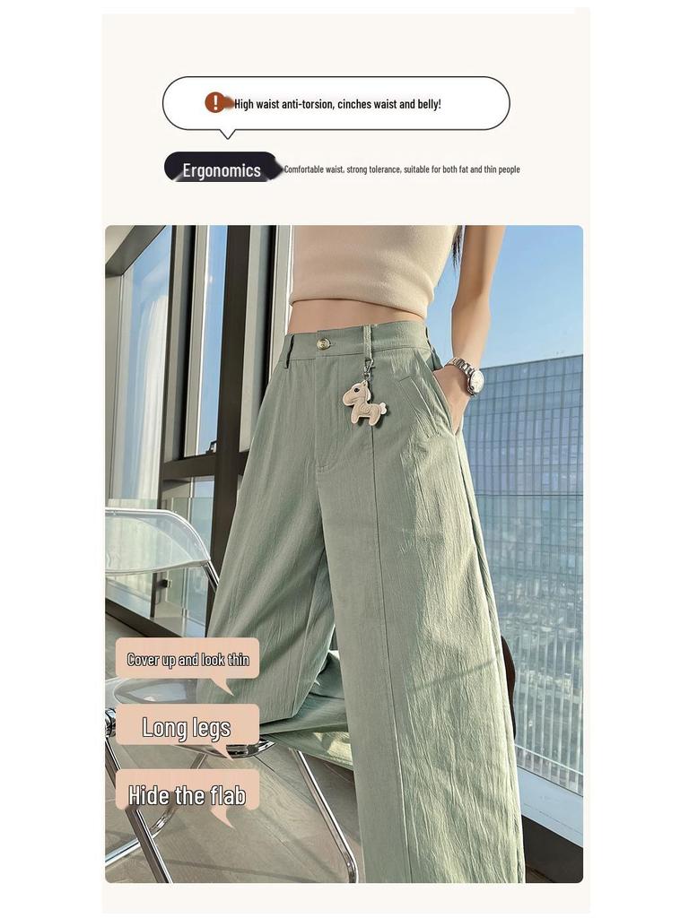 Women's High-Waisted Slimming Cropped Wide-Leg Trousers for Spring 2026 - Pear Shape Fit