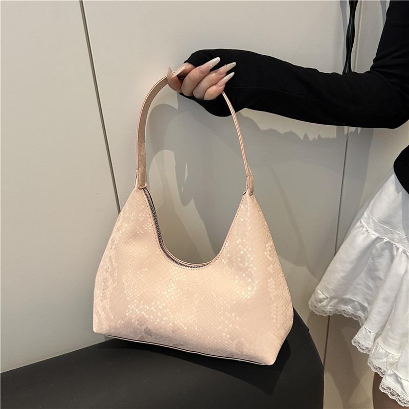 Large capacity shoulder bag women's summer new high-end fashion trendy tote bag simple retro armpit bag
