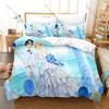 Mystery Anime Bedding Set, Duvet Cover + 2 Pillowcases, Summer Time Rendering Design Comfortable Home Supplies
