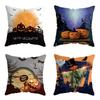 Halloween Themed Cushion Cover With Super Soft Short-pile Velour Material