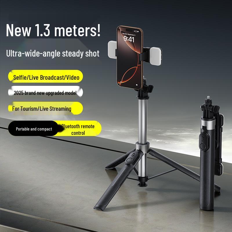 Handheld Anti-Shake Bluetooth Tripod X2: Aluminum Alloy Selfie Stick for Live Streaming