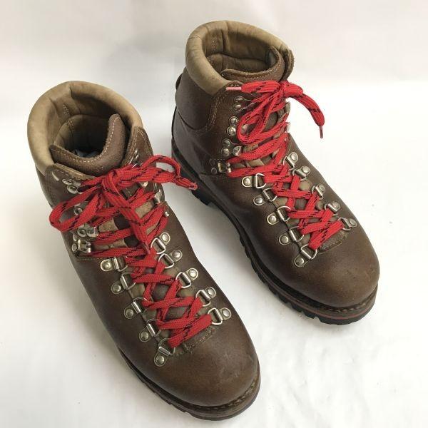 Kastinger leather trekking mountain boots 8 26.5 brown Austria 80s-90s?(USED)