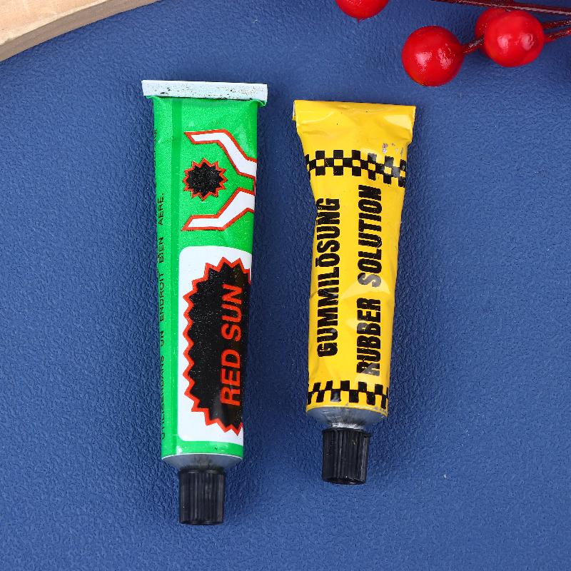 3 Stück Universeller Reifenreparaturkleber - Notfallkleber & Dichtmittel für Fahrrad-/Motorrad-/Autoreifen-Pannen, Schnelle Reparatur für den Schlauch