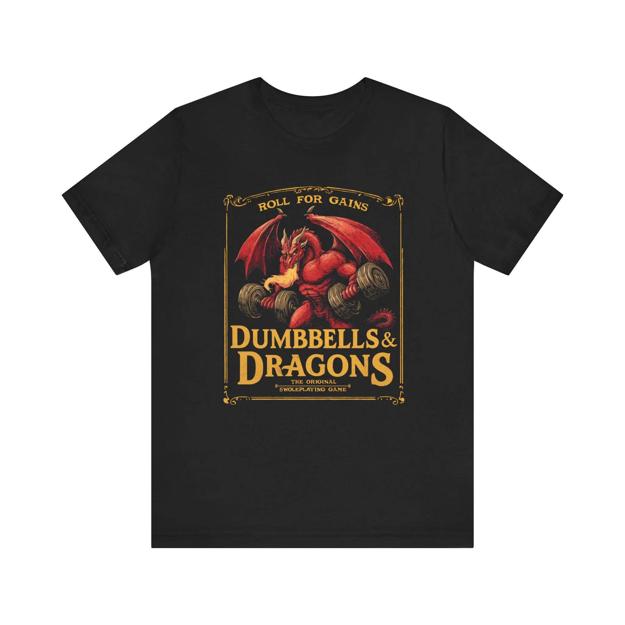 Spring and summer fun DnD gym Tshirt DungeonDragon training Tshirt retro dungeon master gift S