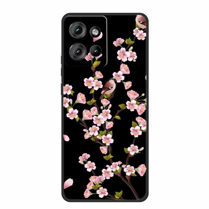 Handyhülle Für Motorola Moto G 2025 Hülle Cartoon Schwarzes Silikon Weiches TPU Rückseite Für Motorola Edge 50 Neo S50 G75 Hülle G 75
