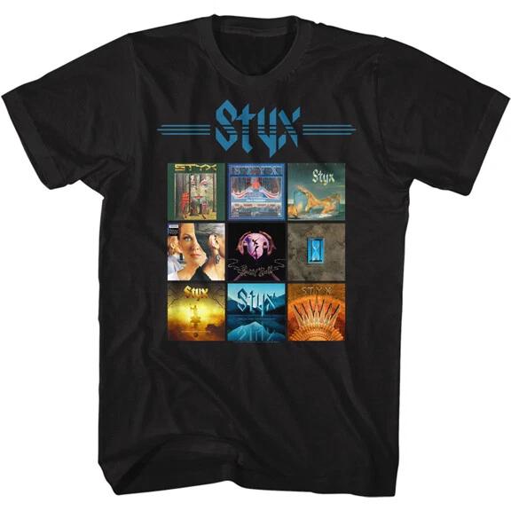 New STYX Many Albums LICENSED BAND T Shirt 3XL