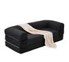 Divano-letto a 2 posti in morbido tessuto a coste, Divano letto da terra convertibile, Divano futon salvaspazio per soggiorno, appartamento e camera degli ospiti