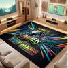 Penrith Panthers Personalisierter Kristall-Samt-Teppich, Benutzerdefinierter Name Text Weicher Anti-Rutsch-Teppich für Wohnzimmer Schlafzimmer