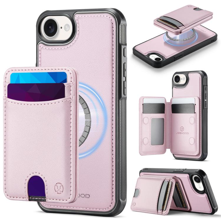 JEEHOOD J10 Flip Card Bag MagSafe Split RFID Leather Phone Case