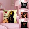 B-Bon J-Jovi Rock Cushion Cover Plush Fabric Soft Double-Sided Printed Sofa Warm Winter Home Gift Pillow Cover