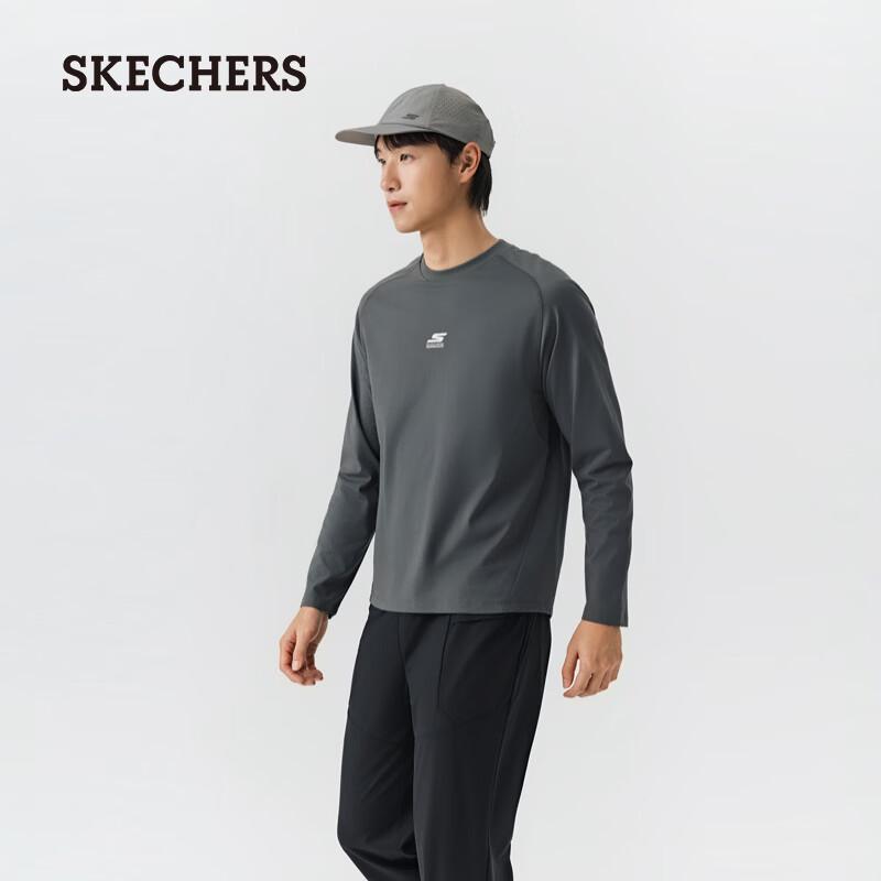 SKECHERS Men s Casual Knit Long Sleeve T-Shirt P226M021 XL