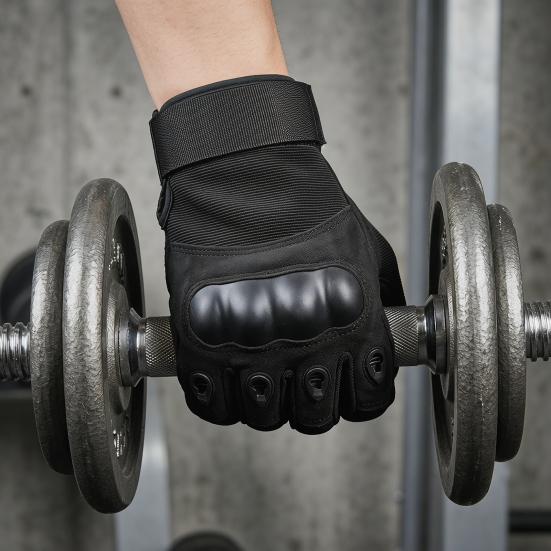 Guanti Tattici da Uomo Antiscivolo Imbottiti Ventilati per Allenamento Outdoor Motociclismo Sollevamento Pesi Fitness