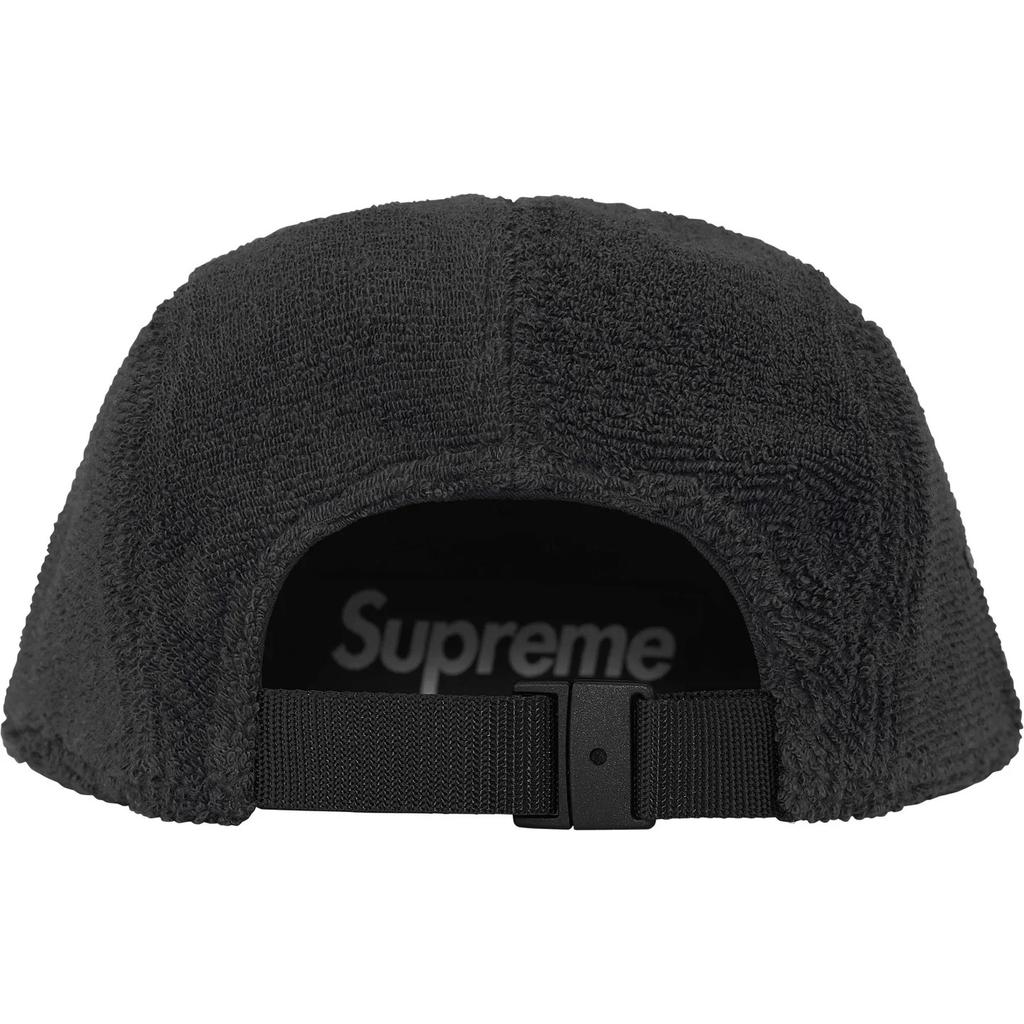 Supreme Gorra de campamento de rizo reversible Negra