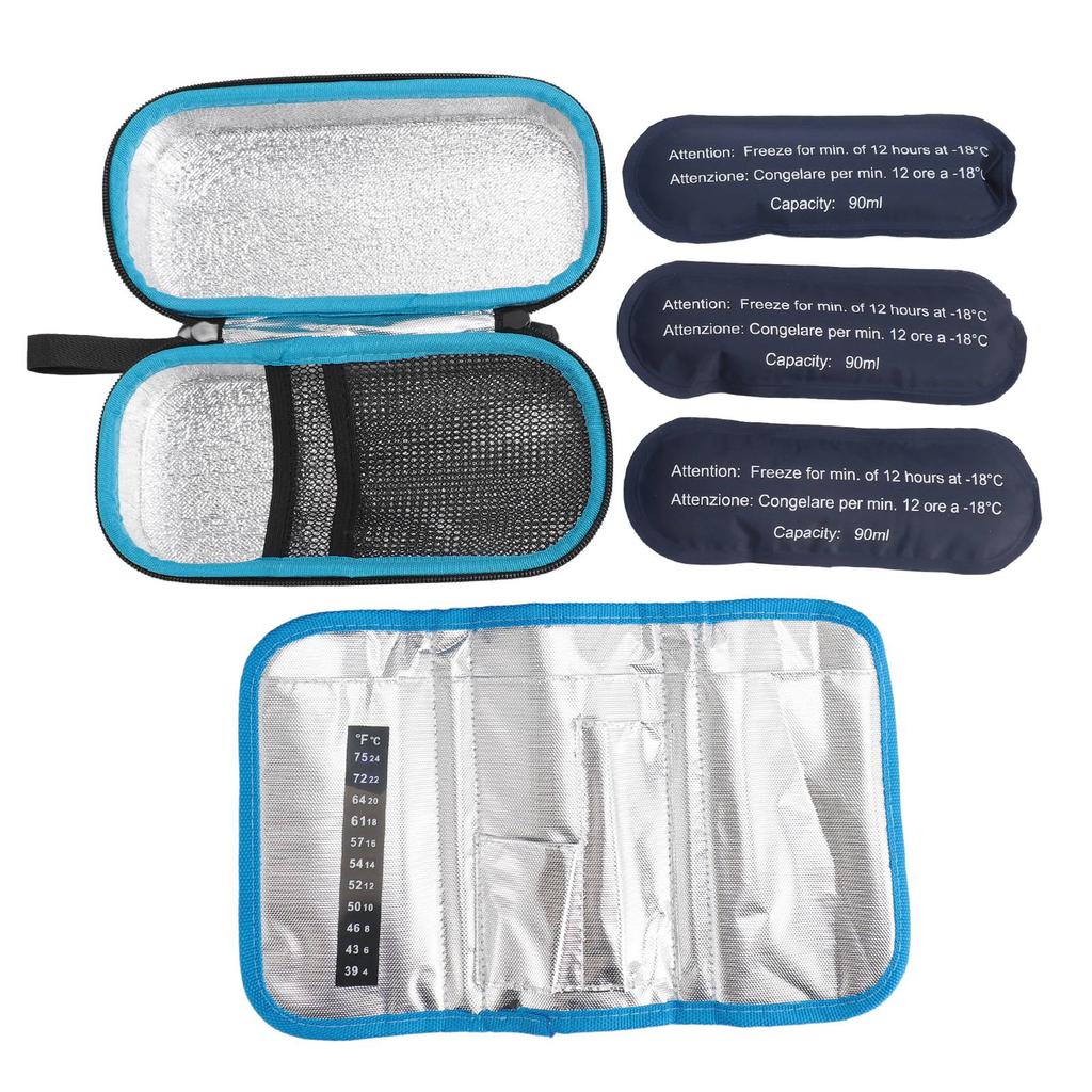 Insulin Cooler Bag Multipurpose Portable Lightweight Diabetic Insulated Bag for Insulin Pen Medicati