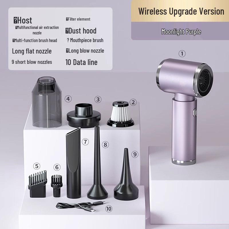 

High-Power Dual-Use Cordless Car Vacuum Cleaner with Suction and Blowing Functions