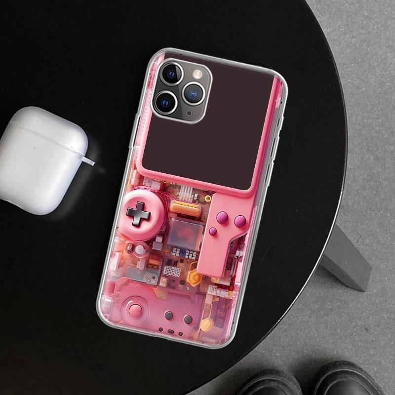 Games Console Fashion Boy Phone Case Cover for iPhone 11 12 13 Mini 14 15 Plus 16 Pro Max 17 Air 7 8 + SE Art Customized Fundas