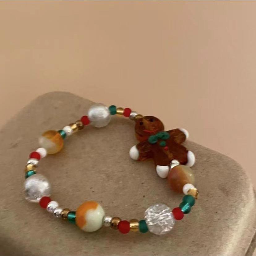 Christmas Themed Bracelet Gift for Best Friend Perfect for Peaceful Night Jewelry