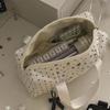 White Blue Color Star Polka Dot Tote Pencil Case Instagram Aesthetic Cute Pen Bag for Kids Large Capacity Stationery Organizer