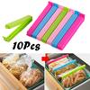 10pc Food Sealing Clip Home Kitchen Food Snack Sealing Pocket Clip Food Freshness Plastic Moisture-proof Leak-proof Sealing Tool