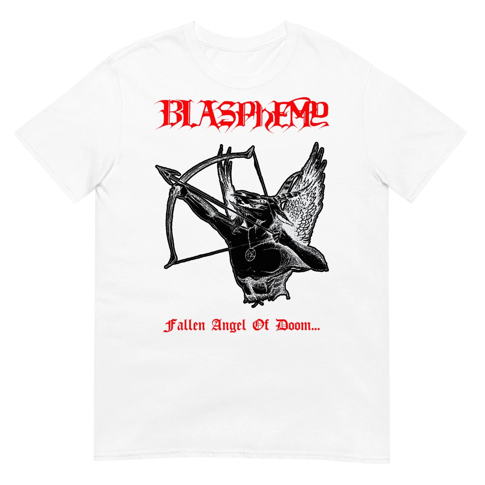 BLASPHEMY Fallen Angel Of Doom (White) (One Sided) T-SHIRT L