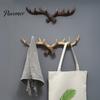 Farmhouse Wall Hook Vintage Deer Antler Hook, Rustic Mounted Heavy Retro Coat Duty Decorative Hanger for Coats Keys Bags Hats Towels Entryway