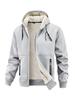 Men's 2025 Lambswool Hooded Jacket - Warm, Thickened, Casual Autumn/Winter Wear with Free Shipping