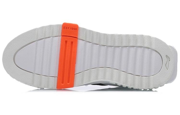 Li Ning 001 Unblock Slip Resistant Abrasion Resistant Low top Skateboard Shoes Women's White AGCQ232-2