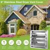 Square Air Vent Duct Grill 100/125/150mm Fan Outlet Vent Systems Extractor Vent