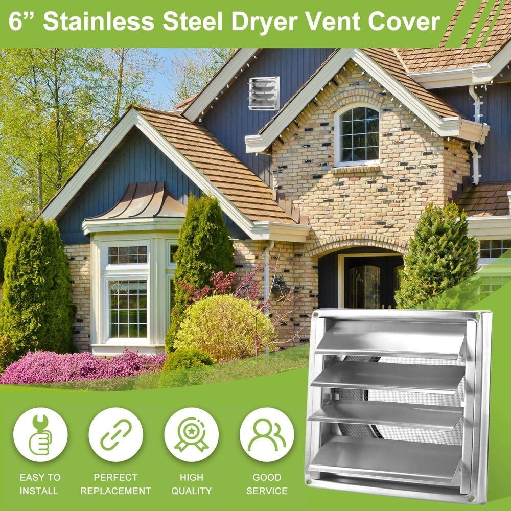 Square Air Vent Duct Grill 100/125/150mm Fan Outlet Vent Systems Extractor Vent