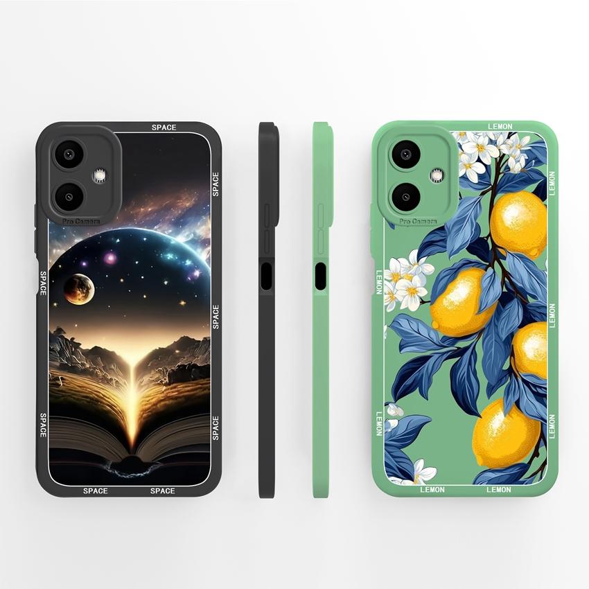 

For Samsung A06 A05 A04 A03 A02 M02 Phone Cover Pretty Lemon Pattern Soft Liquid Silicone Shockproof Durable Premium Protection Case For Samsung Shell Samsung A02S / M02S