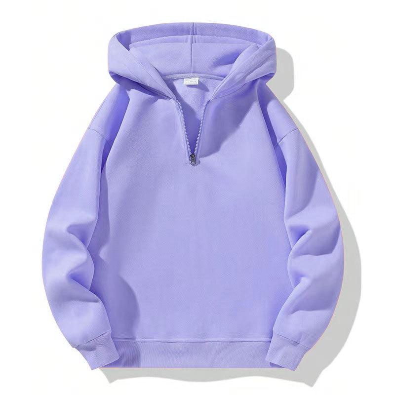 2026 American Casual Zip-Up Hoodie - Loose Sports Sweatshirt for Autumn/Winter European & American Streetwear