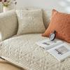 Courtyard, Cotton Washed Embroidered Sofa Cushion, Four-Season Non-Slip Seat Cushion, Sofa Cover Towel, Backrest Cover Cloth