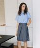 LOVEUSU Double Wrap Skirt (Indigo)