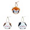 Raccoon Plush Coin Purse Cow Plush Wallet Pendant Headphone Bag Plush Earphone Bag  Change Storage