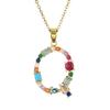 Catena Personalizzata per Clavicola Hip-hop: Collana con Ciondolo Alfabeto in Rame e Zircone