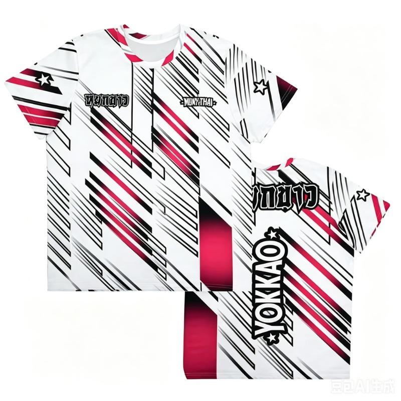 YOKKAO Muay Thai T-Shirt Men Women 3D Print Streetwear Flame Graphic Tees Boxing Training Shirt Casual Sportswear Short Sleeve